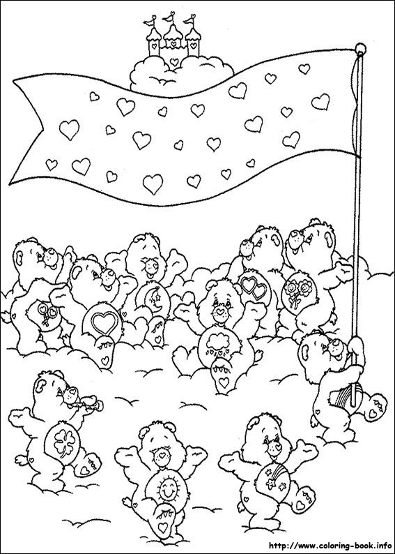 The Care Bears coloring picture